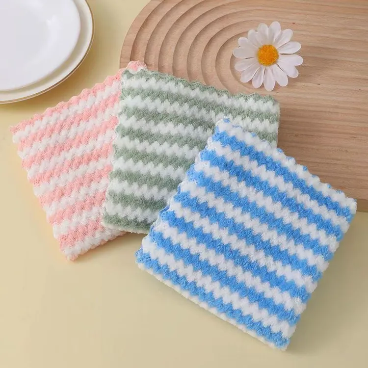 XUANRUI/萱蕊家用厨房抹布吸水不沾油洗碗巾去污加厚清洁布