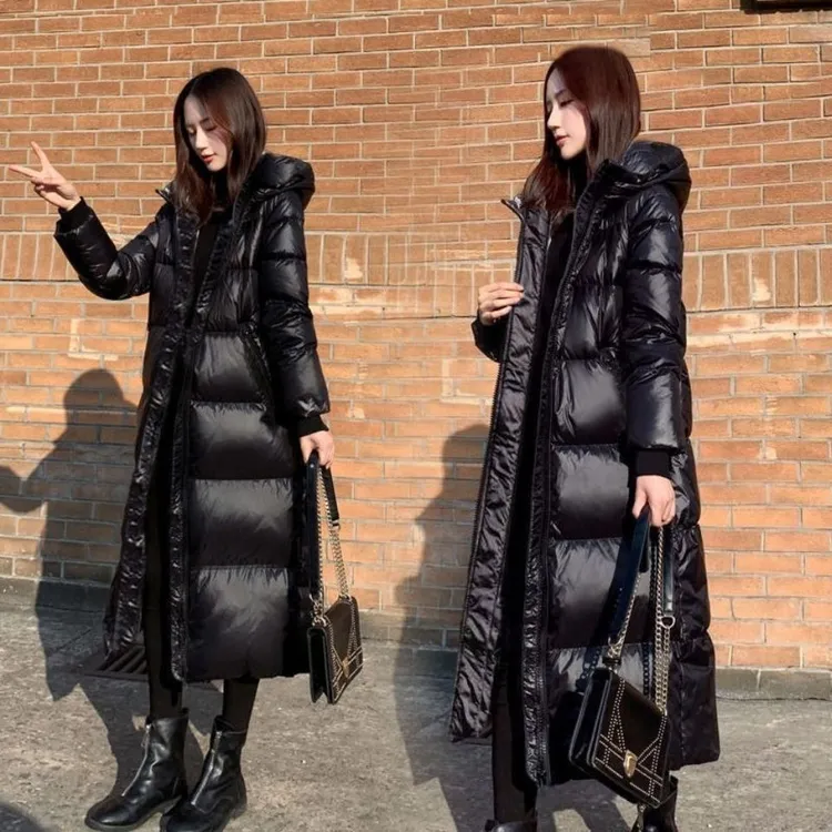 【工厂直销】冬装女外套网红黑色棉服时尚连帽加厚保暖大码韩版棉衣