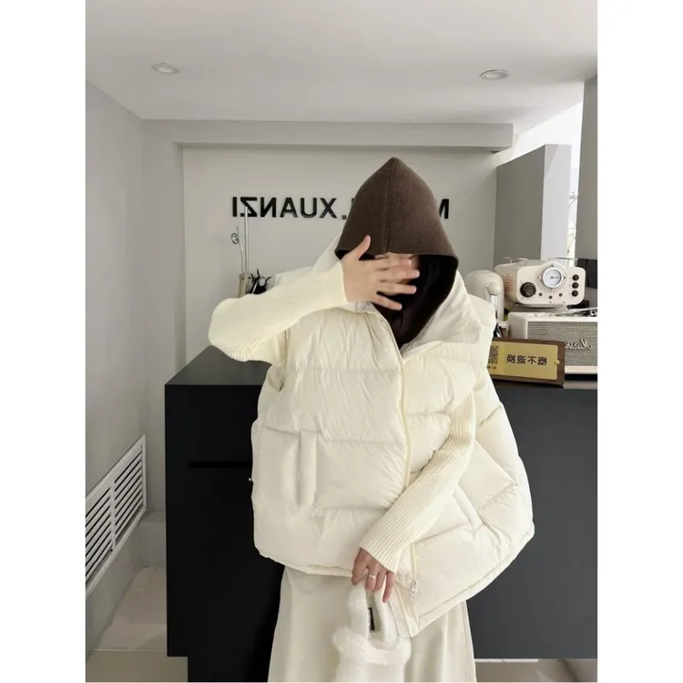 棉马甲宽松新款爆款小个子时髦坎肩女外穿2025马夹