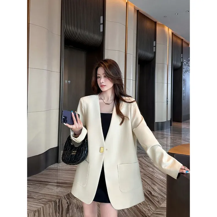 春秋职业外套2025女设计感小众上衣网红新款韩版西服西装休闲百搭