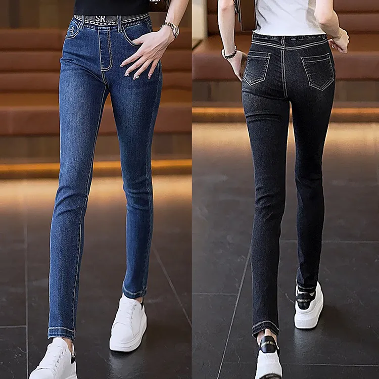 加绒紧身女2025年新款秋冬高腰小个子小脚裤子女款爆款2025新款