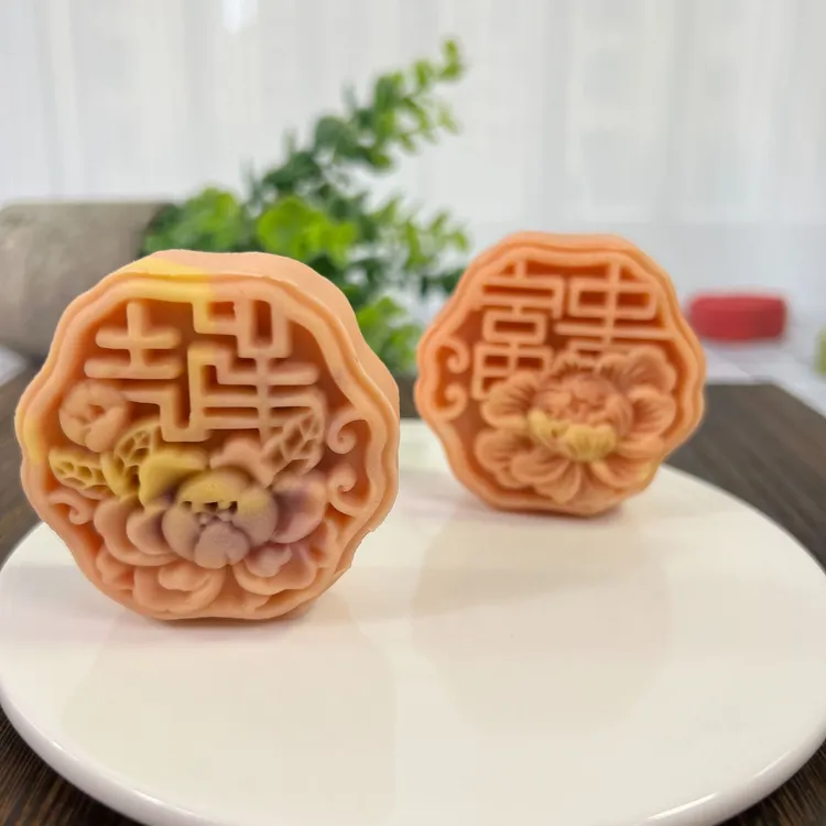 25年新款50g/75g富贵吉祥月饼模具广式冰皮绿豆糕手压式国风家用