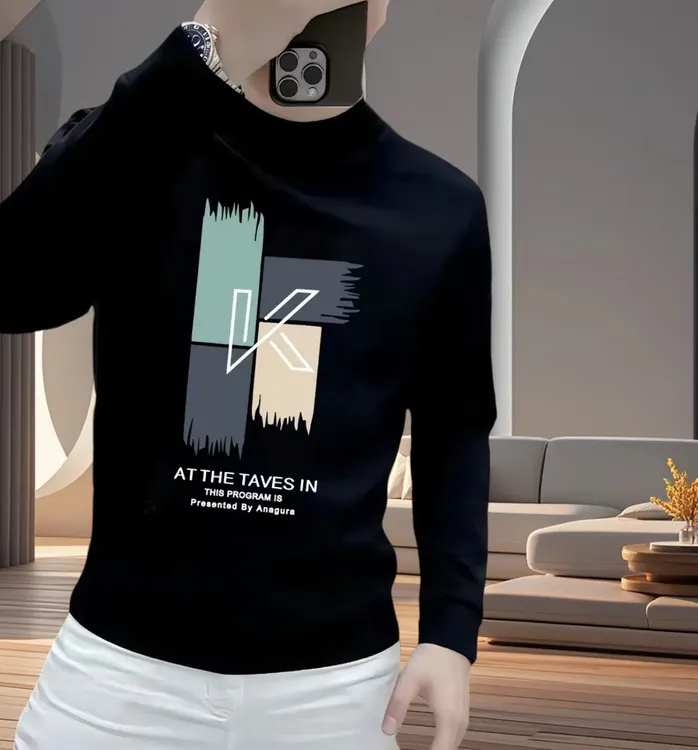 喜居麦 美式潮牌秋冬重磅字母k涂鸦卫衣男女同款新圆领长袖潮卫衣