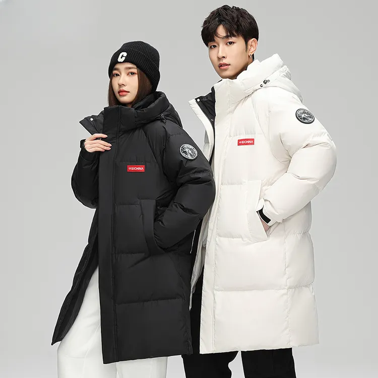 高品质羽绒棉服情侣中长款冬季新款加厚男女潮流时尚保暖外套