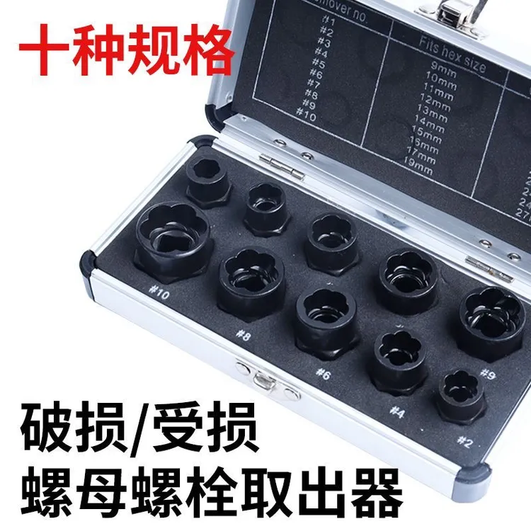 破损切开螺帽拆卸拧不动滑牙螺丝帽母螺帽破除劈开器维修耐用硬度