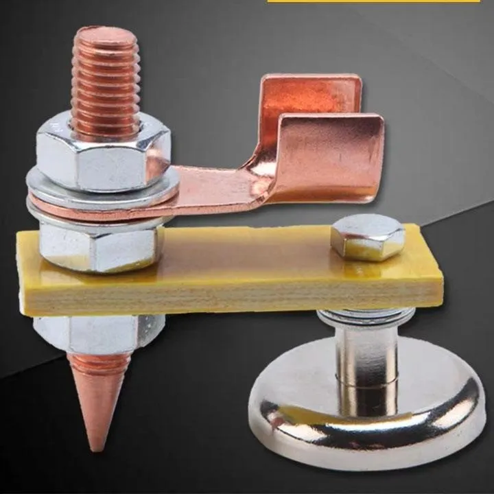 电焊机专用搭铁神器新款强磁打铁线吸铁地线接地打地磁铁搭铁头