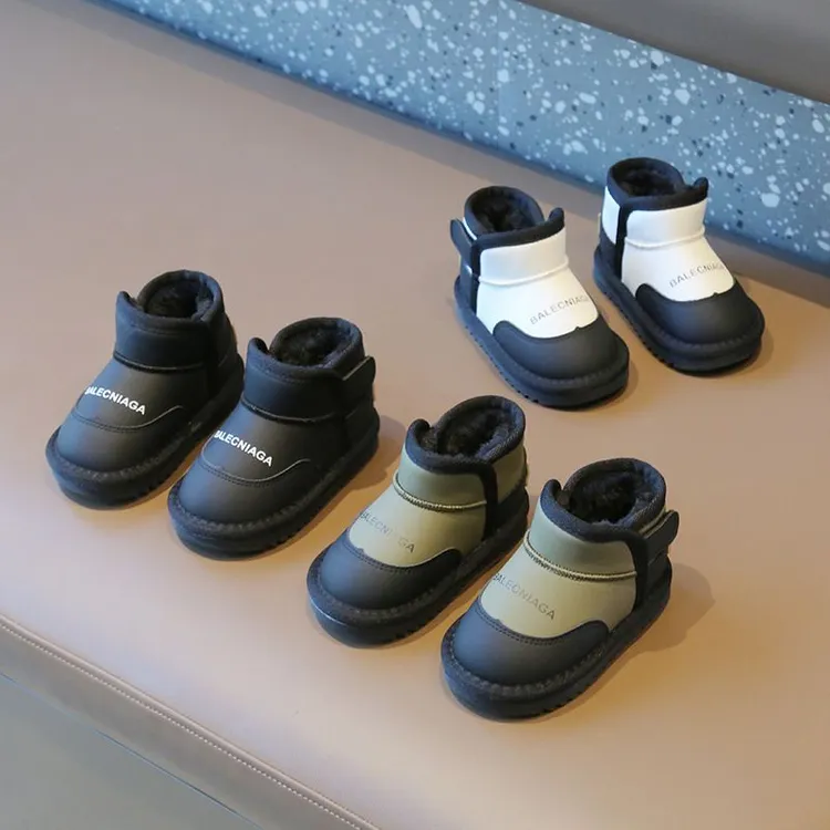 宝宝雪地靴2025冬季男小童加绒棉鞋女婴幼儿学步鞋保暖防滑雪地棉