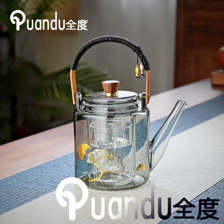 玻璃茶壶加厚耐高温大容量煮茶器电陶炉家用提梁壶烧水壶泡茶专用