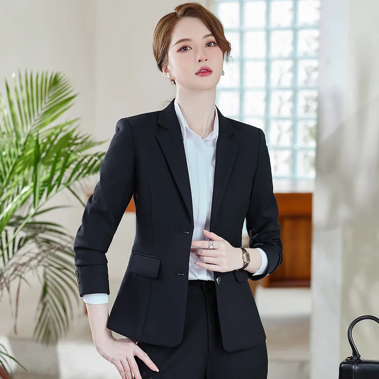 职业装经理西装套装女装单位上班工作服气质西服秋冬面试正装女