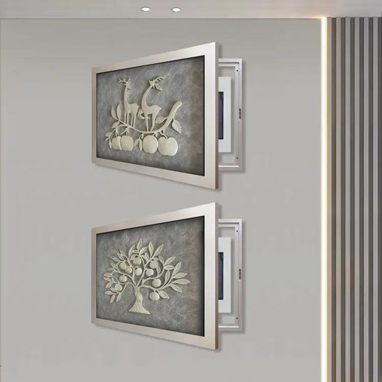 现代简约电表箱装饰画轻奢高级感配电箱画3D电表箱画电箱遮挡装饰