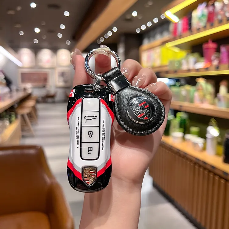 【8号涂装赛道】保时捷车钥匙保护套卡宴帕拉梅拉718/911专用扣壳
