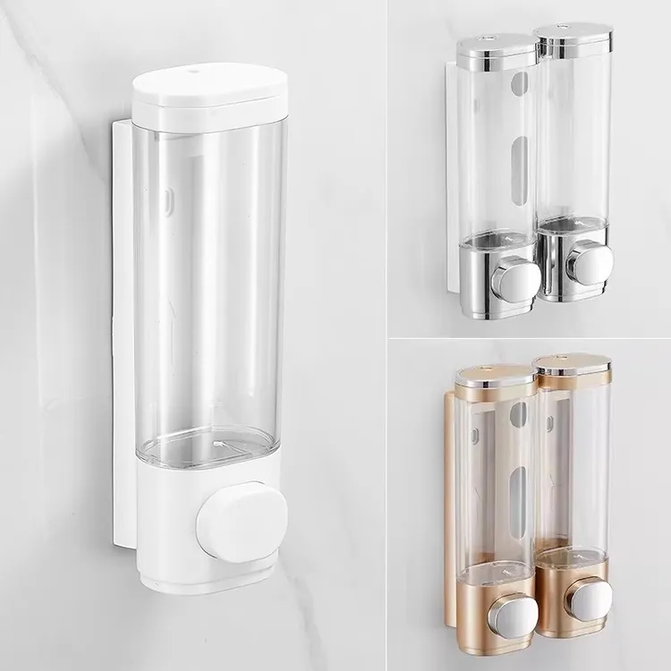 卫生间洗手液机挂壁器沐浴露壁挂式皂液器洗发水按压瓶免打孔盒子