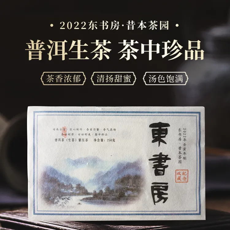 【热售】东书房临沧2022年昔本茶砖茶香高扬茶汤饱满250g生普砖