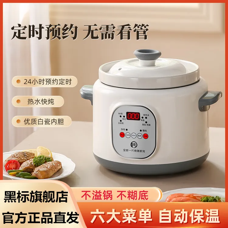 电炖锅全自动煲汤锅熬煮粥锅煮粥神器陶瓷养生家用小bb电炖盅砂锅
