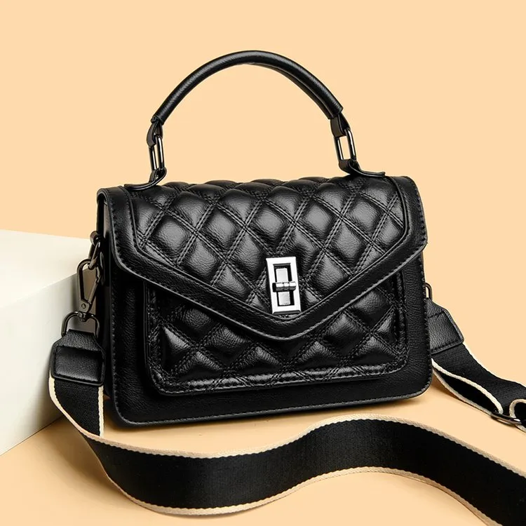 轻奢肩包百搭爆款背包时尚新款艾妃女包菱格单肩斜挎包包感手提包