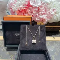 99新 Hermes/爱马仕 /全心/玫瑰金/满钻康康项链/新款扣 