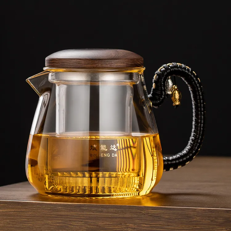 银壶茶具耐高温全玻璃内胆泡茶壶过滤家用茶水分离花大容量煮茶壶