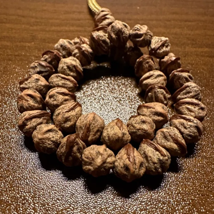 十九柏香籽红芽横打单圈手串百香籽