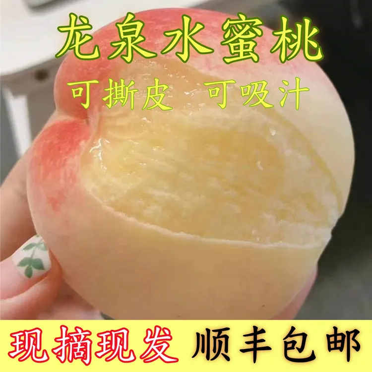 顺丰包邮正宗龙泉驿水蜜桃软桃新鲜水蜜桃大果四川龙泉水蜜桃水果