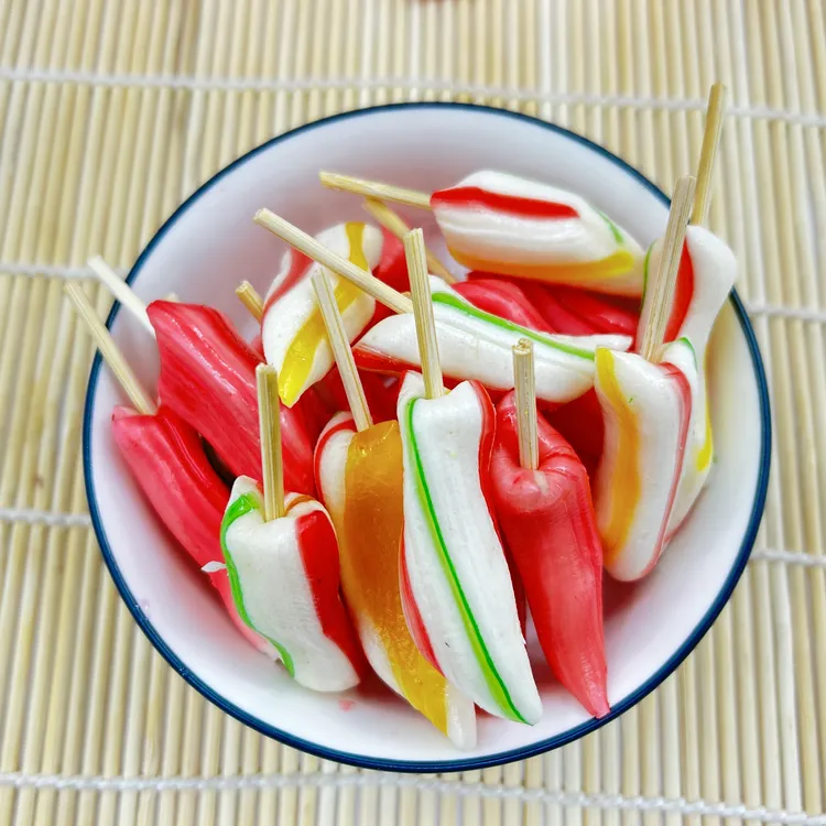 安庆特产辣椒糖望江手工老式棒棒糖麦芽糖果80后怀旧七彩糖零食品