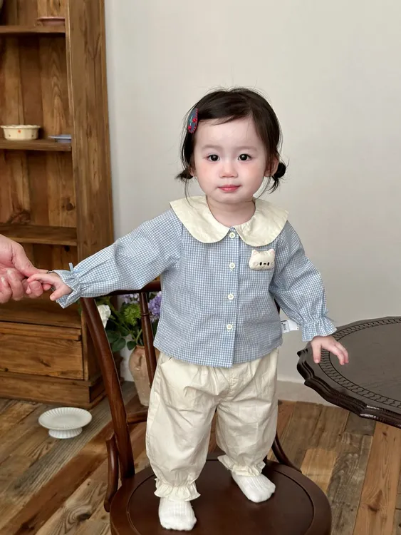 女童超萌洋气春秋儿童简约幼儿外出服超萌炸街女宝宝春秋装套装