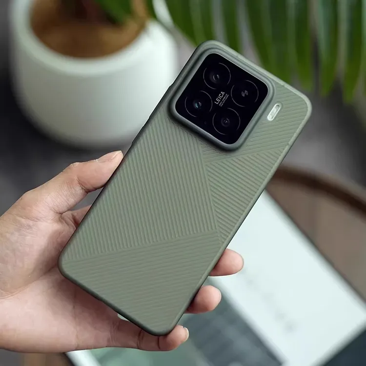 几何超薄适用小米15手机壳15Pro磨砂13防滑14散热半透明纹理防摔