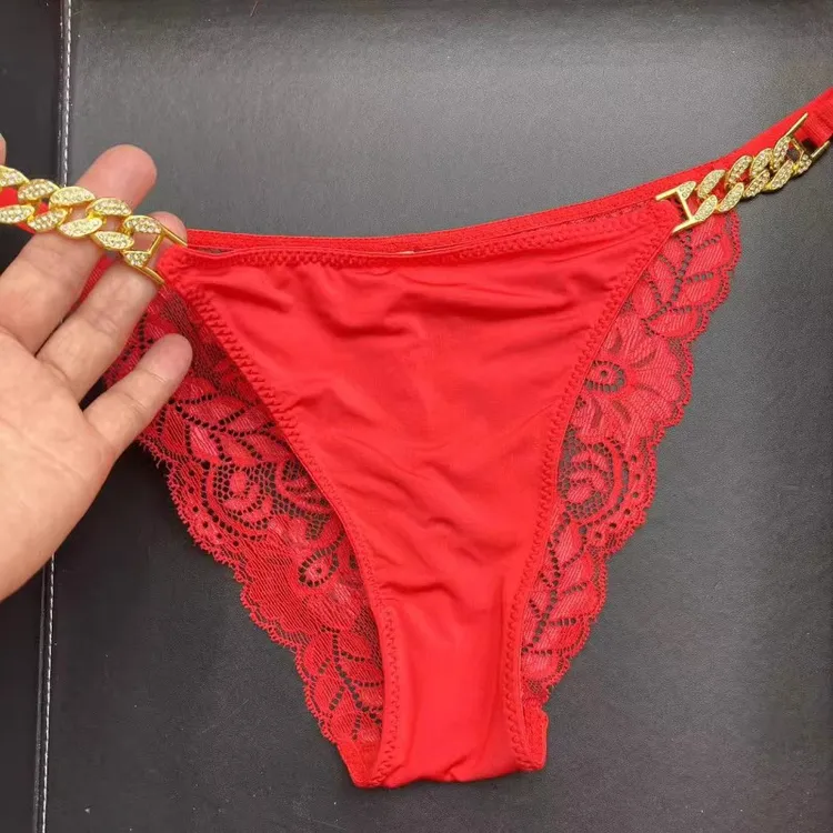 牛奶丝三角裤性感舒适柔滑黑色白色玫红色绿色豹纹女内裤蕾丝火辣