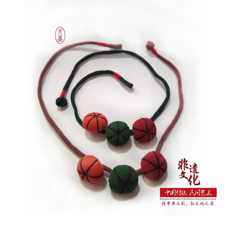 非金属布艺项链 盘扣项链国货非遗品牌时尚古风气质手工布艺颈饰