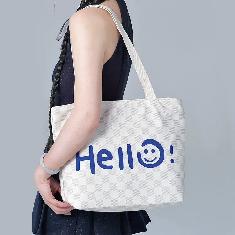 小清新休闲布包夏季时尚百搭单肩包包女款爆款女士帆布包上班通勤商品图