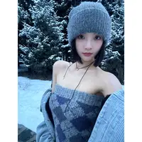 FORNI  嗲妹私服针织心机抹胸针织抹胸一字抹胸保暖百搭女