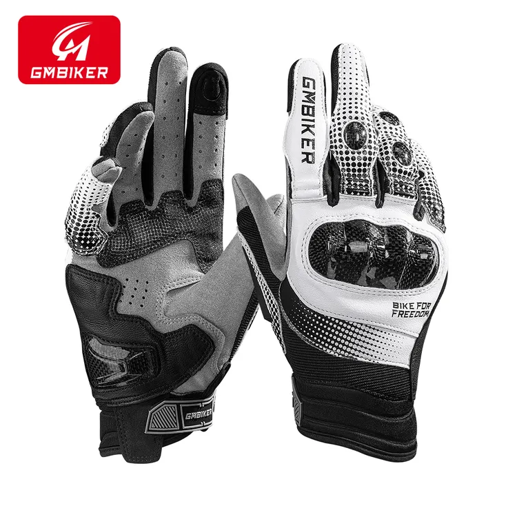 摩托车手套机车装备机车骑行摩旅通勤碳纤维男女四季透气防水防风