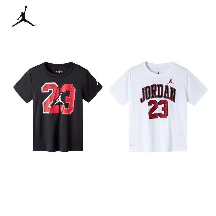 【官方旗舰】AIR JORDAN夏季运动童装男童短袖T恤透气速干5178/B675