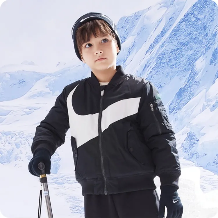 【官方旗舰】NIKE/耐克爆款童装冬季舒适保暖棉服外套NKN-MW–J024