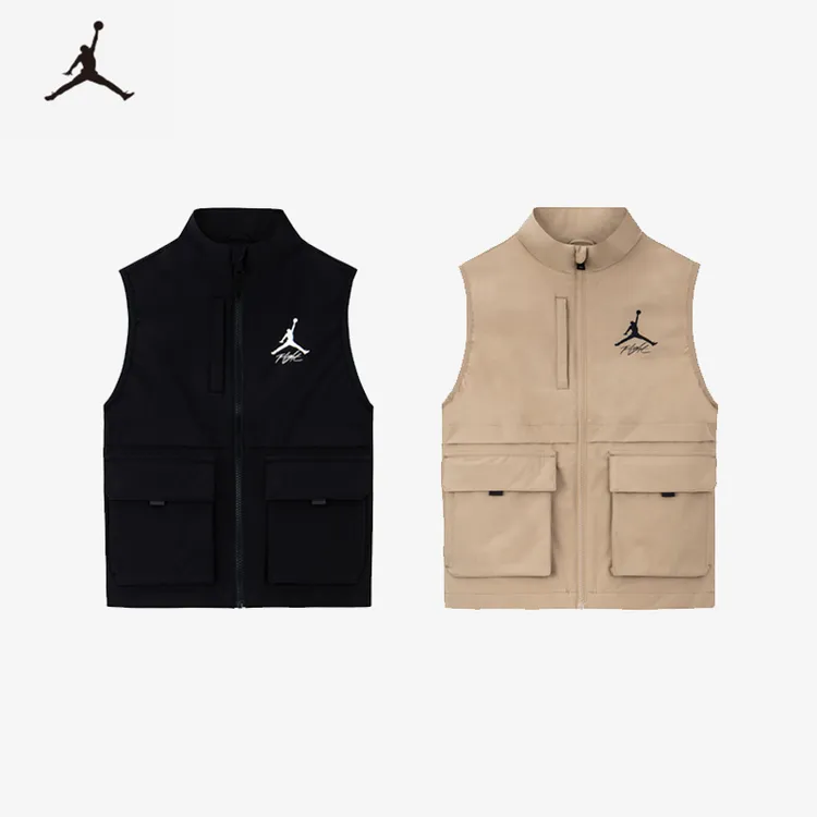 【官方旗舰】Air Jordan夏季休闲时尚男女童马甲简约潮流单马甲C712