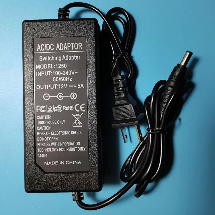 12v5a电源适配器液晶显示器  监控led灯带开关驱动电源通用3A4A