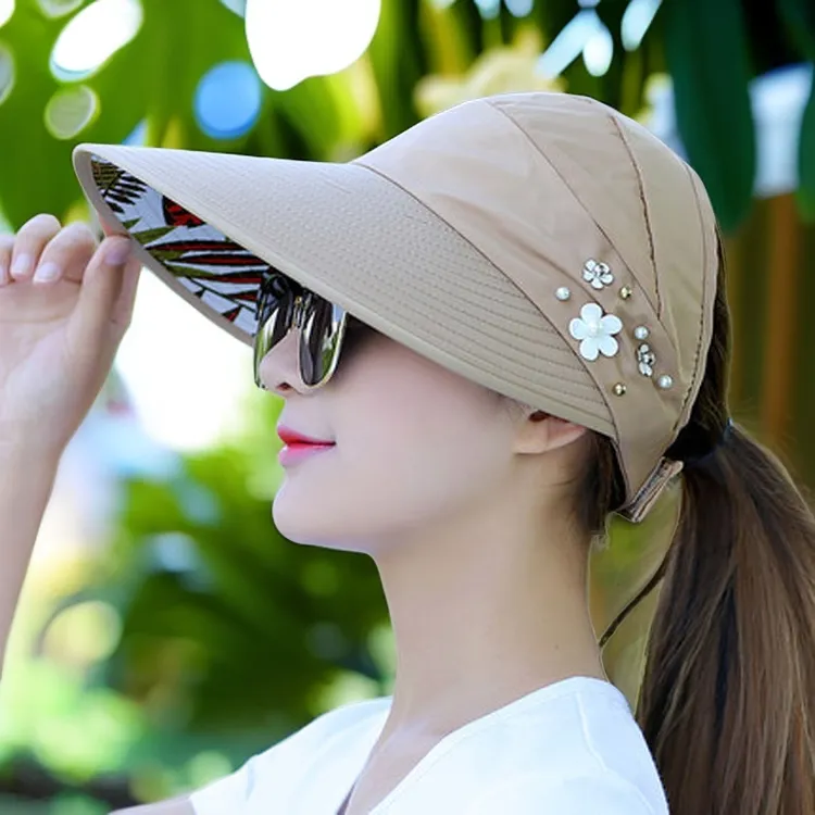 【买就送】防晒帽遮阳帽时尚户外百搭女士夏天太阳帽防紫外线骑车