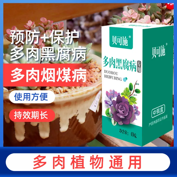 贝可施多肉黑腐专用阳台盆栽园艺绿植花卉通用肥料预防通用防治