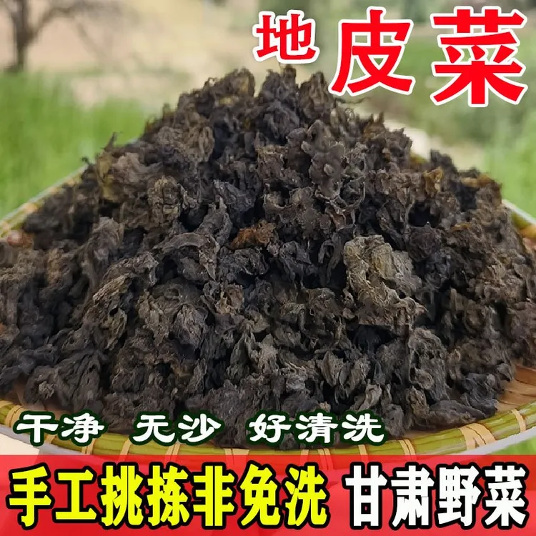 地皮菜地软子地达菜甘肃特产干货美食野味野生菌菇菜雷公菌地木耳