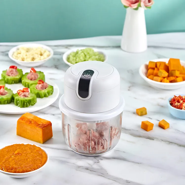家用多功能电动料理机捣蒜器无线辅食绞肉机料理机佐料机辅食机