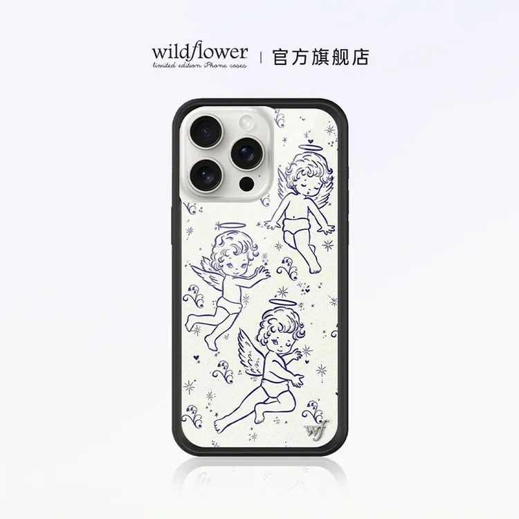 Wildflower天使手机壳Cherubs适用苹果iPhone16/15/14/Pro/Max