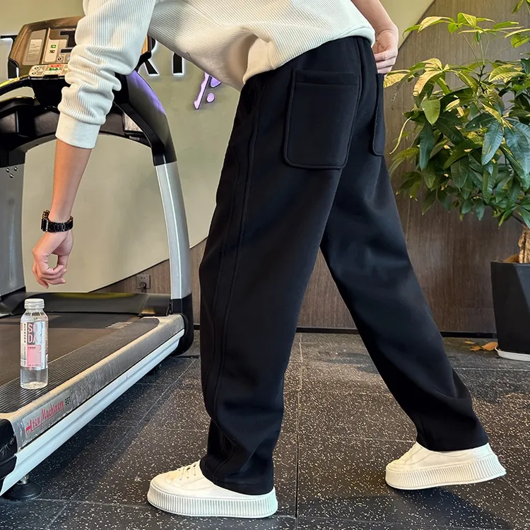 2025潮款男款裤子春秋爆款宽松卫裤冬装男士加绒加厚运动休闲长裤