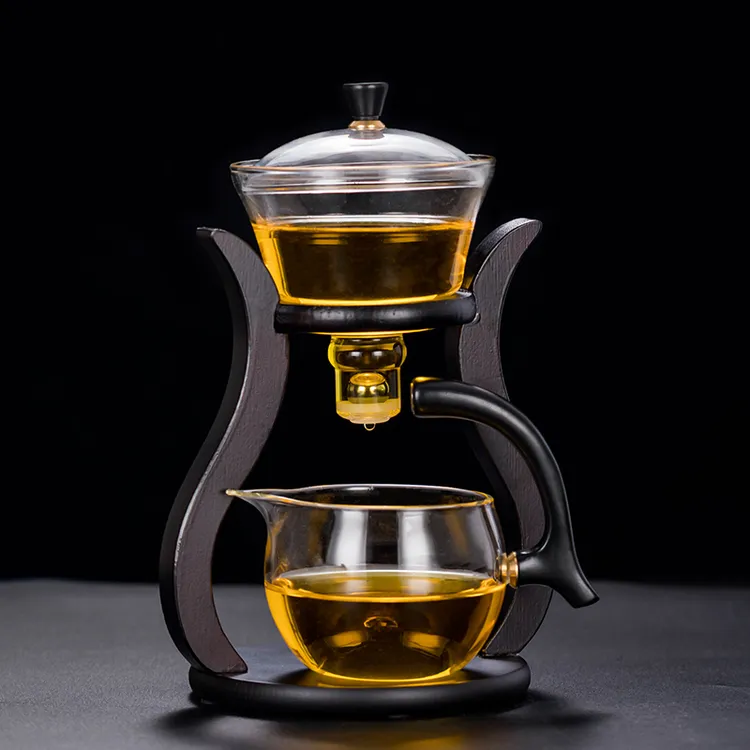 懒人玻璃茶具套装半自动泡茶器耐热透明功夫茶壶茶杯套装家用会客商品图