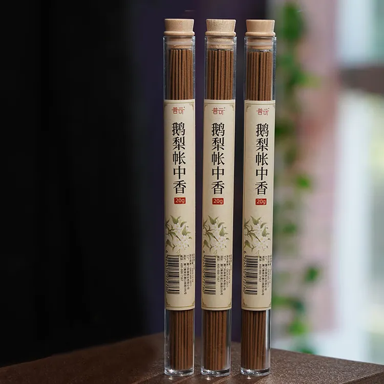 普云鹅梨帐中香线香3管60克送樱花香盘 疗愈身心天然家用放松香薰