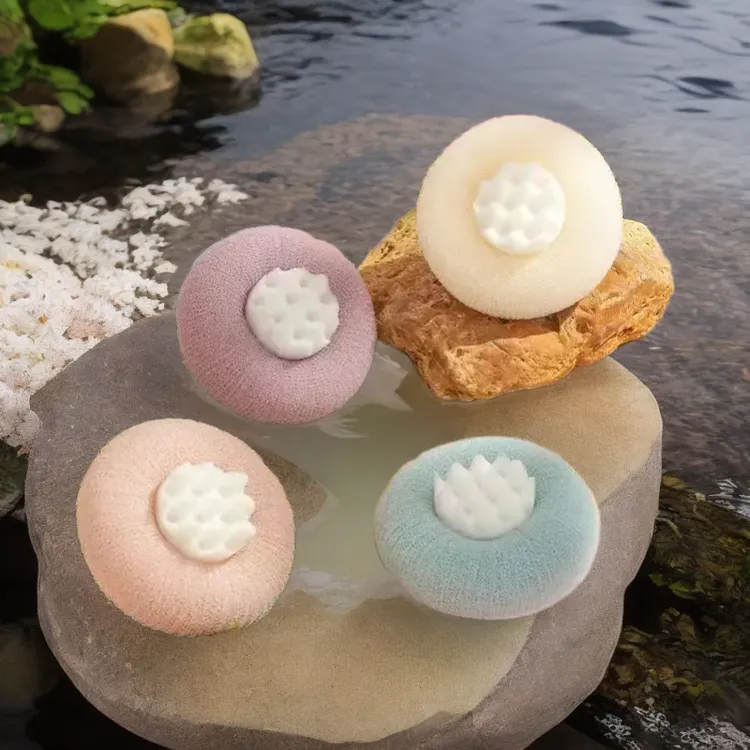 向阳花带气起泡泡海绵家用舒适洗澡去角质搓背浴擦泡球立体可爱
