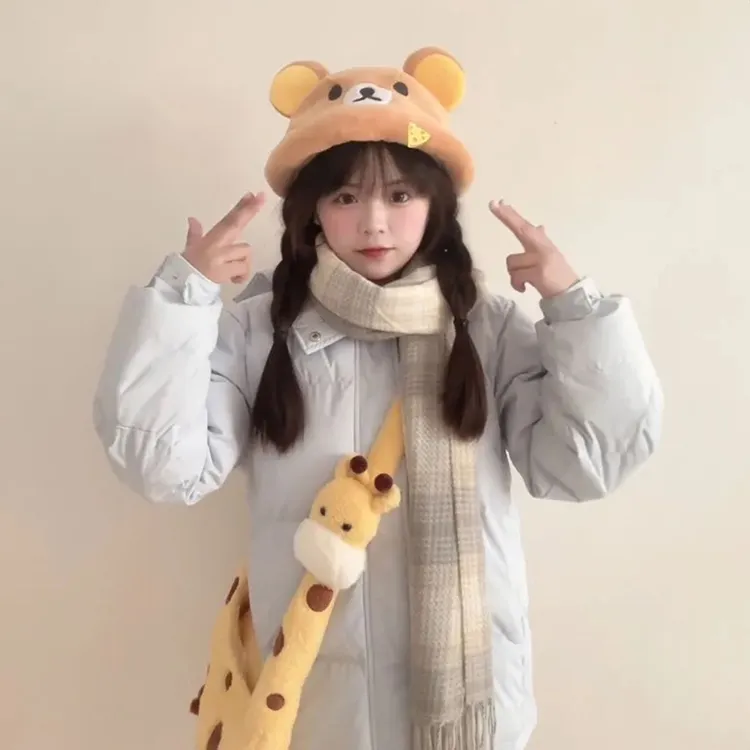 蓝色立领棉服通勤加厚韩系浅冬季复古个性外套女学生面包服