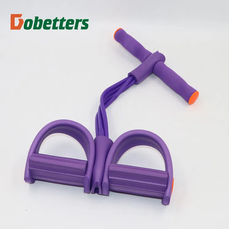 功能脚踏脚蹬弹力绳拉力绳腿部拉力器仰卧起坐健腹器拉伸动作标配