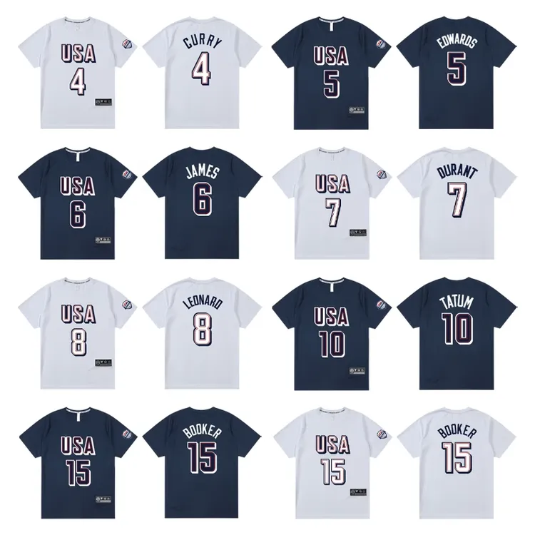 美国男篮詹姆斯库里训练投篮服短袖 美式杜兰特篮球运动休闲T恤男