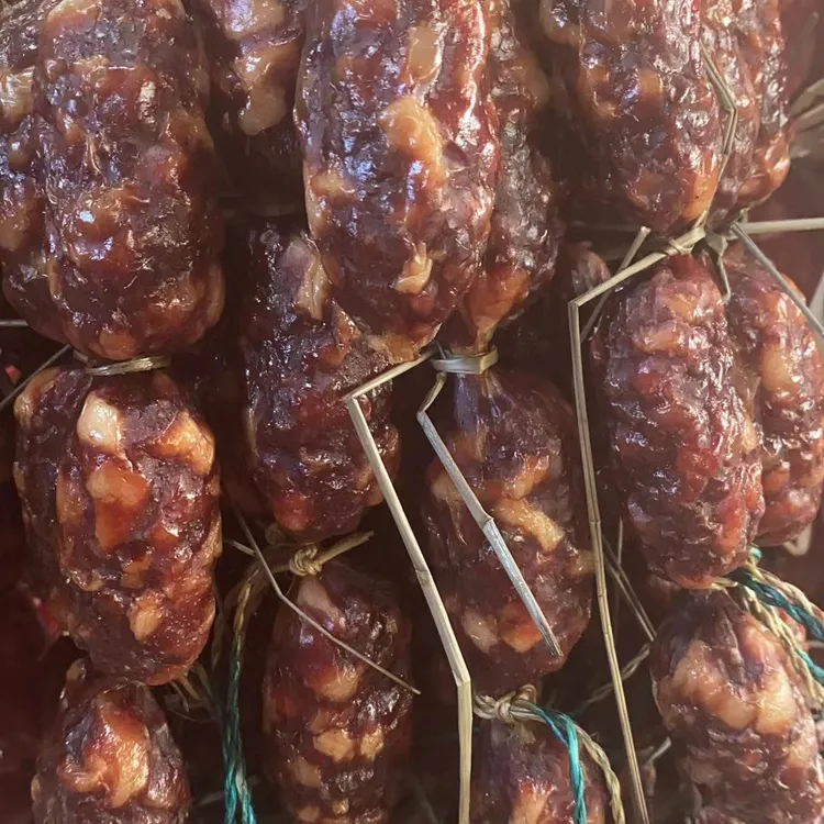 润肠腊肠，鸭干，猪肉