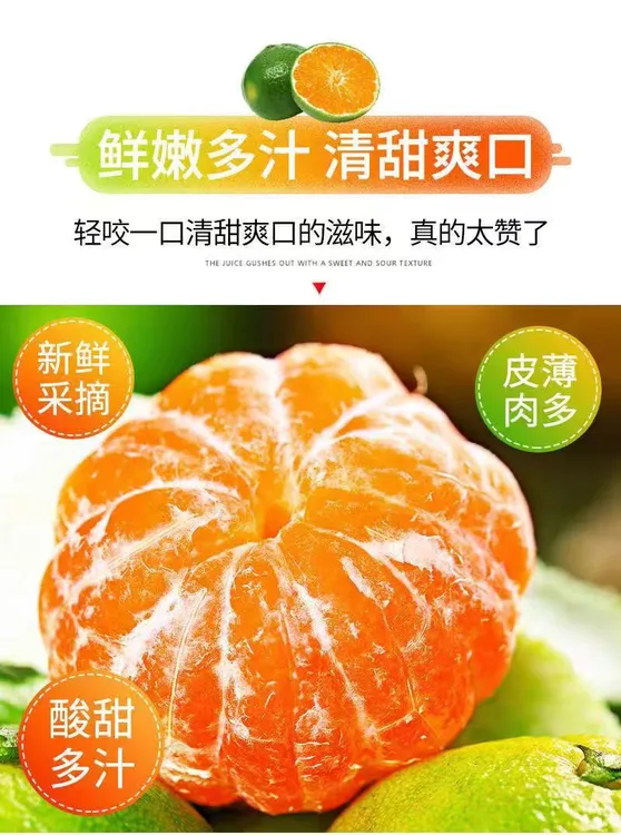 宣汉本地新鲜蜜桔 果肉饱满皮薄无籽酸甜可口 开胃爽口一口爆汁