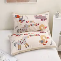  枕巾十层加厚一对裝吸汗透气紗布成人枕头巾不掉毛78*53